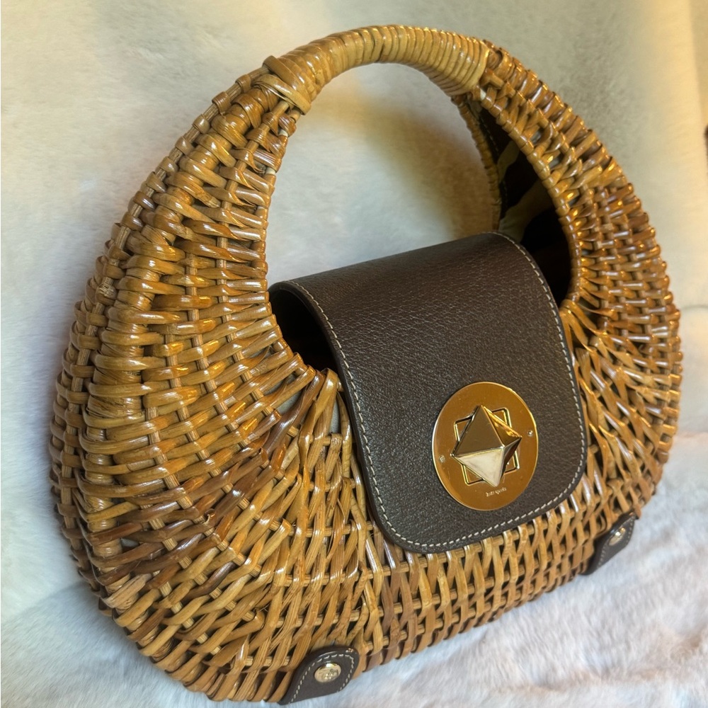 Kate Spade Santiago Rattan Handbag